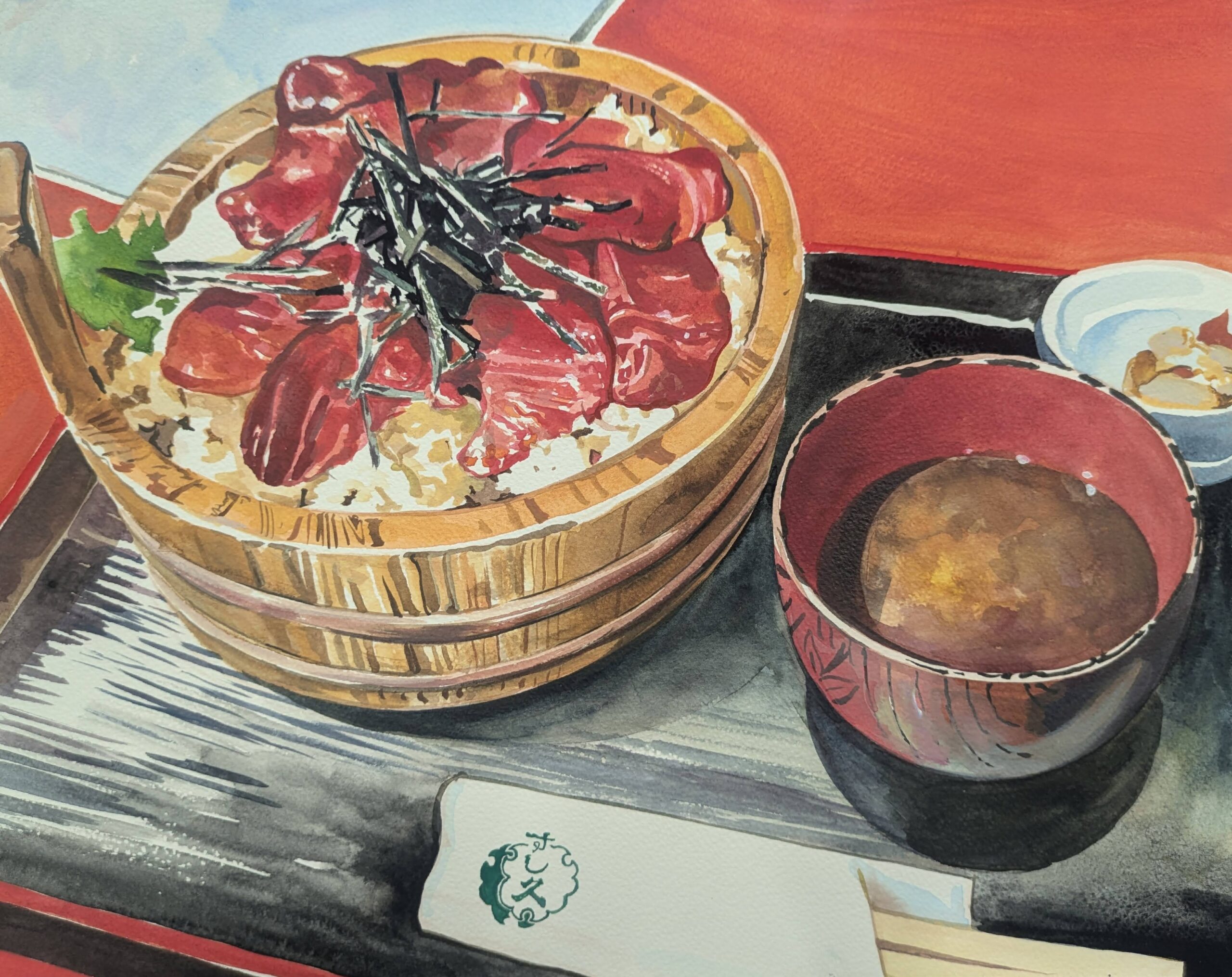 ご飯のドローイング